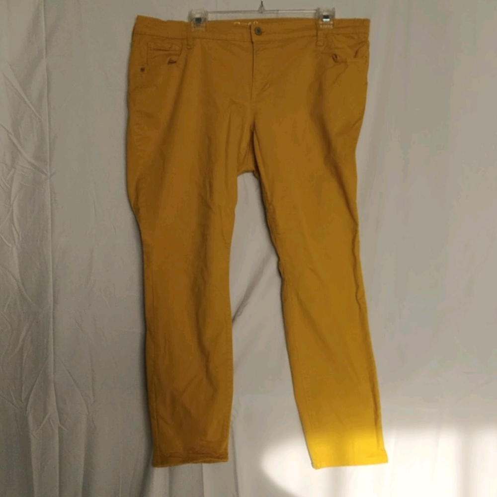 Mustard old navy rockstar jeans